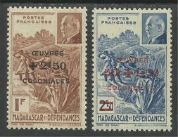 MADAGASCAR 1943 YT 284/285** - Other & Unclassified