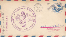 FIRST AIRMAIL FLIGHT, ROUTE 19 POSTMARK, PLANE, AIRMAIL COVER STATIONERY, ENTIER POSTAL, 1931, USA - 1921-40