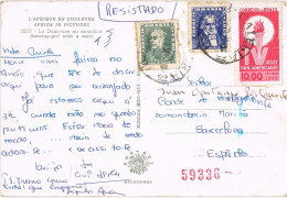 52329. Postal Aerea Certificada GALERIA (Brasil) 1963. Bailes De Africa, Nude, Bailarina Tipica Africada - Storia Postale