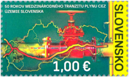 Slovakia - 2022 - International Gas Transit System In Slovakia - 50th Anniversary - Mint Stamp - Nuevos