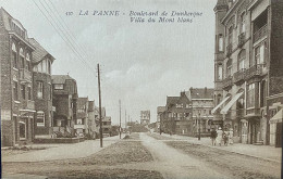 De Panne Boulvard De Dunkerque Et Villa Mont Blanc - De Panne