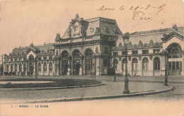 Belgique - Mons - La Gare - Animé - Scattens -  Carte Postale Ancienne - Mons