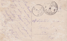 Carte Couple Enfin Seuls , Cachets Poste Militaire 1921 N°5 , Ocquier Commune Belge De Clavier - Lettres & Documents