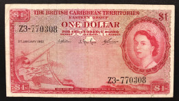 British Caribbean Territories 1 Dollar 02 01 1962 Biglietto Pressato LOTTO 355 - 200 F 1981-1994 ''Montesquieu''