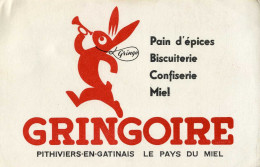 BUVARD  -    PAIN D EPICES GRINGOIRE -  PITHIVIERS EN GATINAIS  LE PAYS DU MIEL - Gingerbread