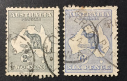 1913 - Australia - Kangaroo And Map - Two And Six Pence  - Used - Gebruikt