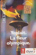 F129A - 01/1992 - YOPLAIT " Flamme Olympique " - 50 GEM - 1992