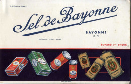 64  LE SEL DE BAYONNE   -  BUVARD  TRES BON ETAT - Sucreries & Gâteaux