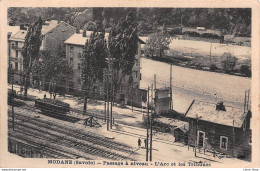 [73] MODANE - Cpa 1933 - Passage A Niveau - L'Arc Et Les Tribunes - Modane