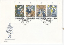 Sweden 1986 Exhibition FDC (5-85) - Lettres & Documents