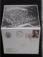 Kaartbrief In Verband Met Historische Vlucht Albert I Gestempeld Oostende - Lettres & Documents