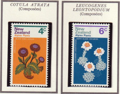 NOUVELLE-ZELANDE - Fleurs, Flowers, Renoncule, Celmisie De Travers - Y&T N° 567-570 - 1972 - MNH - Ungebraucht