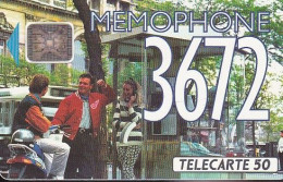 F257 - 03/1992 - 36.72 MÉMOPHONE - 50 SC4 (diamètre De La Puce Au Dos Ø6) - 1992