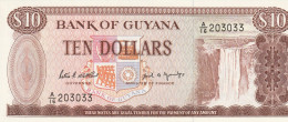 GUYANA 10 DOLLARS ND/1989 P-23d UNC - Guyana