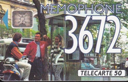 F257 - 03/1992 - 36.72 MÉMOPHONE - 50 SC4 (diamètre De La Puce Au Dos Ø6) - 1992