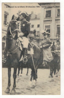 Avènement Du Roi Albert, 23 Décembre 1909.  Le Roi (Place Royale). - Manifestations