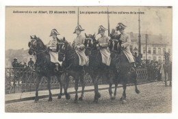 Avènement Du Roi Albert, 23 Décembre 1909.  Les Piqueurs Précédant Les Voitures De La Reine. - Manifestazioni