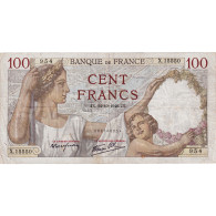 France, 100 Francs, Sully, 1940, X.15550, TB+, Fayette:26.39, KM:94 - 100 F 1939-1942 ''Sully''