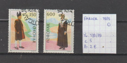 (TJ) Klederdracht & Folklore - Faroer YT 178/79 (gest./obl./used) - Costumes