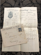 Vins Victor Masseboeuf 1894 Toulon - Invoices