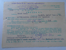 D199206  Hungary   Subpoena  1961 -   Unverified Radio    Budapest - Covers & Documents