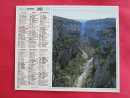 CALENDRIER ALMANACH 1988 OBERTHUR PAYSAGE DES PYRENEES ARBOUSSOLS ET MONTS DE CERDAGNE -- - Big : 1981-90