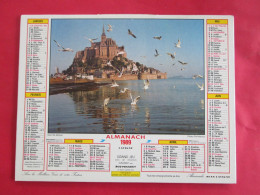 CALENDRIER ALMANACH 1989 LAVIGNE MONT SAINT MICHEL RENTREE DES BATEAUX - Big : 1981-90