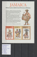 (TJ) Klederdracht & Folklore - Jamaica YT Blok 9 (postfris/neuf/MNH) - Costumes