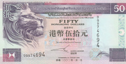 HONG KONG 50 DOLLARS 2002 P-202e UNC - Hong Kong