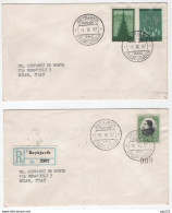 Islanda 1957 Unif. 278/80 FDC VF - FDC