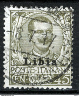 Libia 1917 Sass.18 O/Used VF/F - Libya