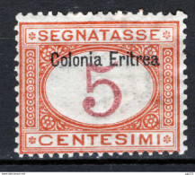 Eritrea 1903 Segnatasse Sass.1 */MH VF/F - Erythrée