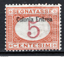 Eritrea 1903 Segnatasse Sass.1 */MH VF/F - Eritrea