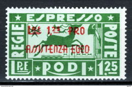 Egeo 1943 Sass.E3 **/MNH VF/F - Egée (Occ. Allemande)