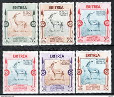 Eritrea 1934 Sass.220/25 */MH VF/F - Erythrée