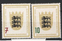 Germania 1955 Unif. 89/90 **/MNH VF - Unused Stamps