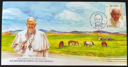 Mongolia 2023 Pope Francis Visit To Mongolia,Catholic Church,Vatican City,Bishop,Jesus,Christianity, FDC (**) - Mongolie