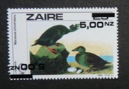 ZAIRE 1994  N° 1473-cu **  ; CAT : 20,00€     Surcharge Double - Unused Stamps