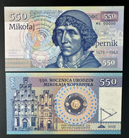 2023 Matej Gabris 550 Mikolaj Kopernik Copernic Kopernikus Copernicus MG 00000 UNC SPECIMEN ESSAY Tirage Limité - Ficción & Especímenes