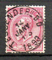 46 Gestempeld TESSENDERLOO - COBA 6 Euro - 1884-1891 Léopold II