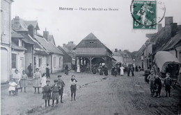 SOMME   HORNOY   Place Du MARCHE Au BEURRE    1913 - Hornoy Le Bourg