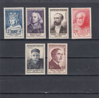 France - Année 1954 - Neuf** - N°YT 989/94** - Célébrités Du X111è AU XXè Siècles - Unused Stamps