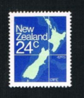 NUOVA ZELANDA (NEW ZEALAND) - 1982 MAP -           MINT** - Unused Stamps