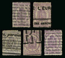 FRANCE - JOURNAUX - YT 7 - LOT DE 5 TIMBRES OBLITERES - Giornali