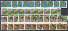 Action !! SALE !! 50 % OFF !! ⁕ Bulgaria 1993 ⁕ Insects Mi.4093-4096 ⁕ 39v Used - Usati