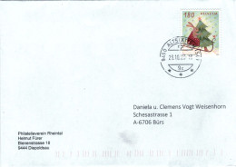 9450 Altstätten 2023 - Weihnacht Hase Schlitten Vogel Stern - Lettres & Documents