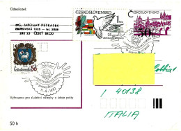 CECOSLOVACCHIA CESKOSLOVENSKO - 1982 XVI Campionato Del Mondo Di Paracadutismo Su Cartolina Postale Viaggiata - 4520 - Fallschirmspringen