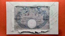 CPA.   Banque De France - Billet De Cinquante Francs.   (2A.n°1150) - Münzen (Abb.)