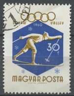 Jo Squaw Valley - Hongrie - Hungary - Ungarn 1960 Y&T N°1353 - Michel N°1668 (o) - 30fi Course De Fond - Inverno1960: Squaw Valley