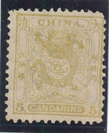 Chine Empire Dragon N° 6a B Neuf ** Sans Charnière (mais Adhérence Et Pli) - Unused Stamps